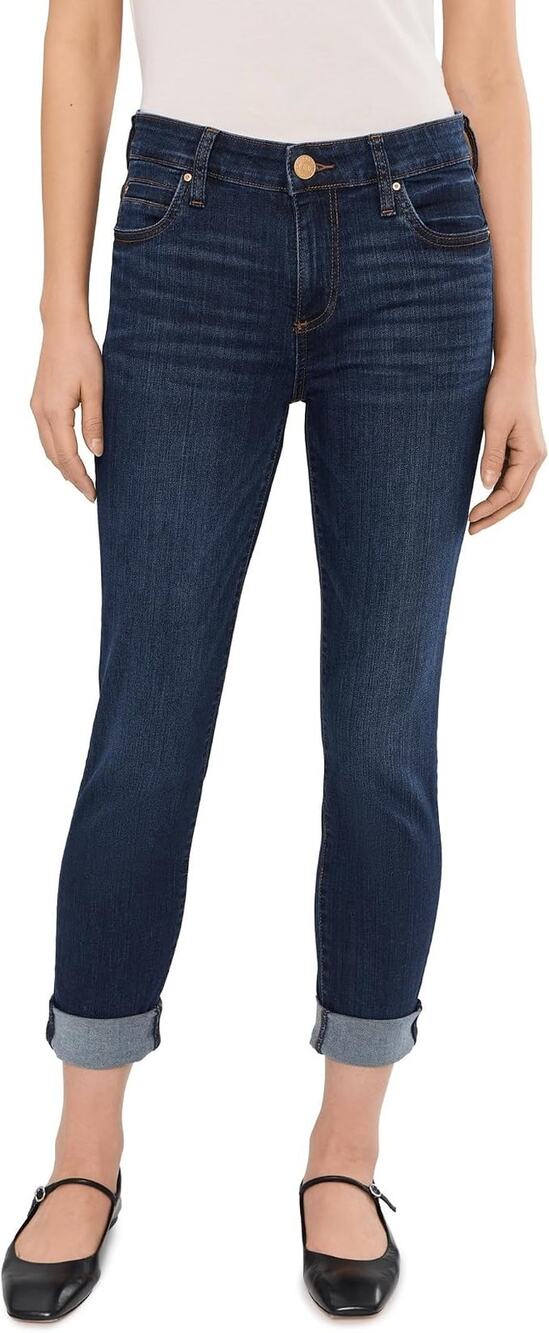 KUT from the Kloth Womens 12 Abelia Medium Wash Catherine Boyfriend Jeans H5-4